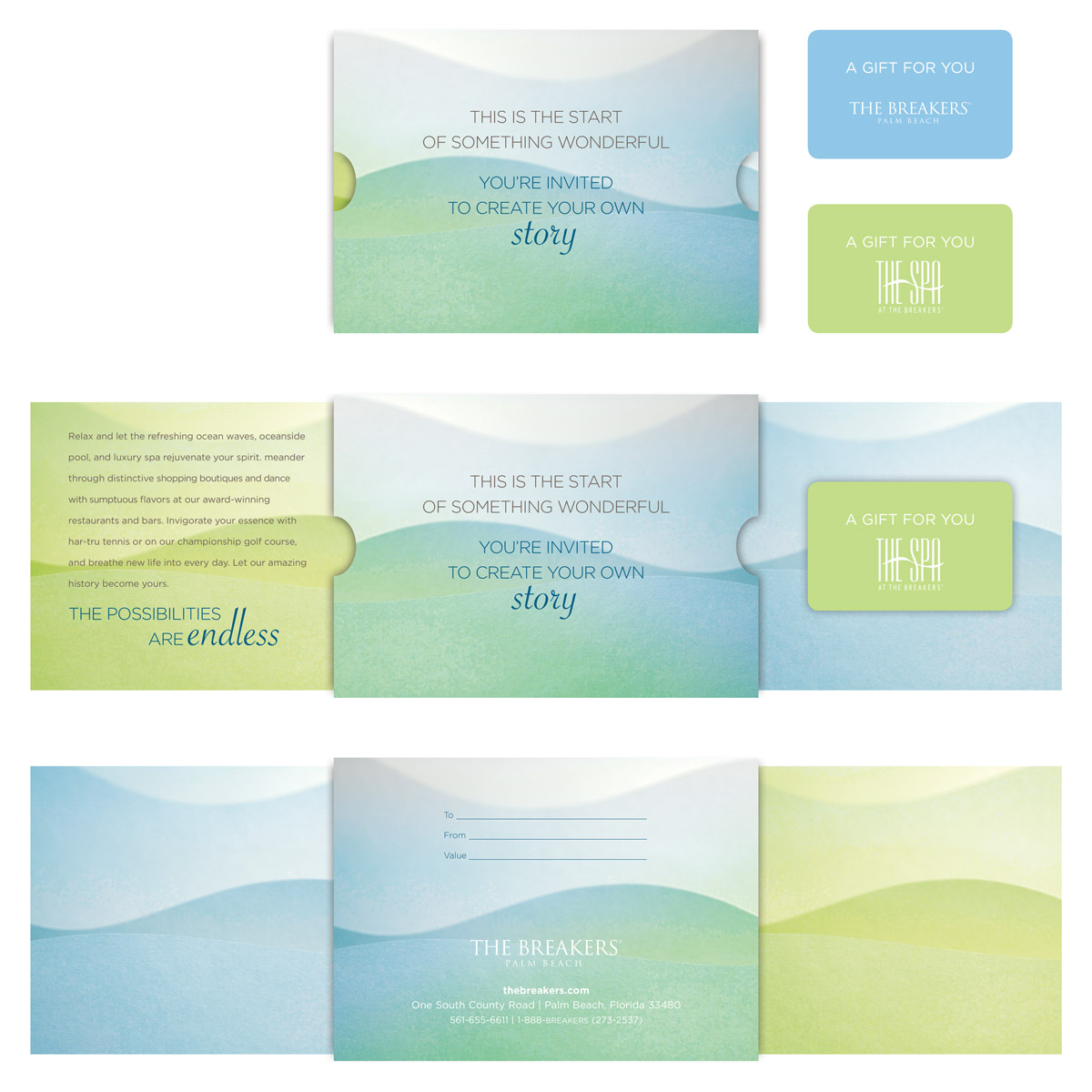 The Breakers Gift Card Presentation Soft Paper Style