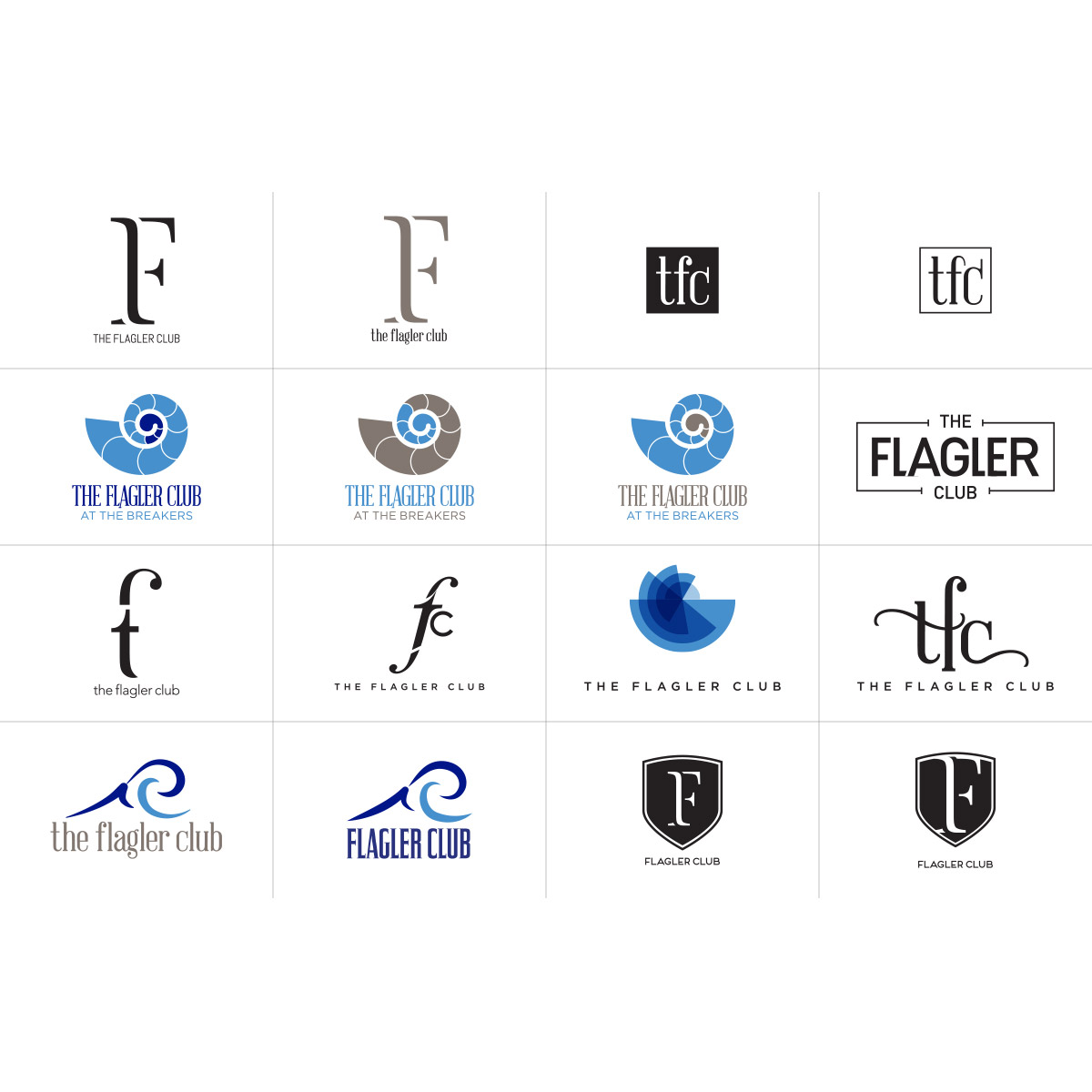 The Flagler Club Logo Concepts