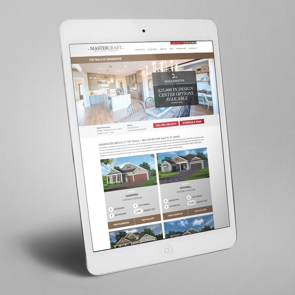 MasterCraft Builder Group Website Redesign Community Page